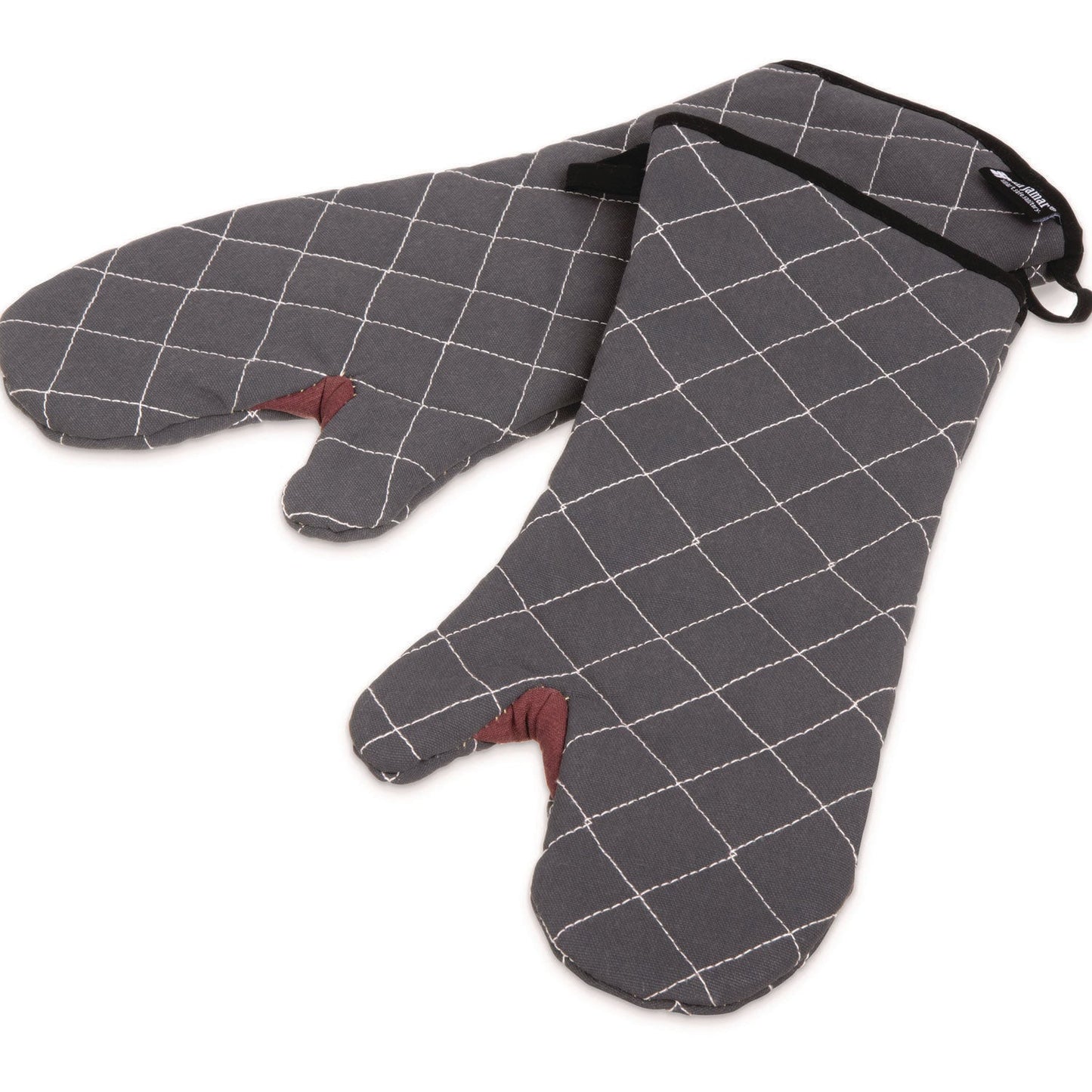 San Jamar Bestguard Oven Mitt, 17", WebGuard Plus Fabric, Black, Pair (SJM800FG17BK)
