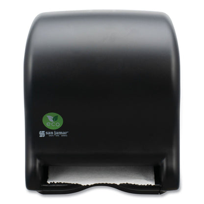 San Jamar Ecological Green Towel Dispenser, 9.1 x 14.4 x 11.8, Black (SJMT8000REBK)