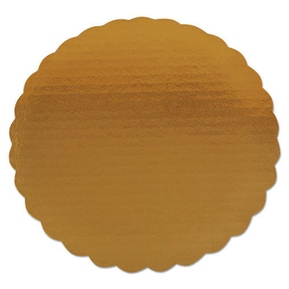 Southern Champion Gold Cake Circles, Single Wall Construction, 9" Diameter, Gold, Paper, 200/Carton (SCH1610)