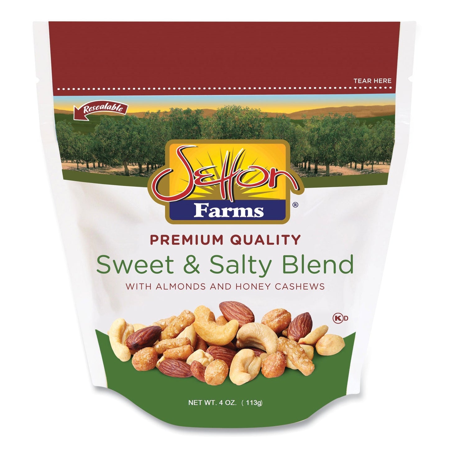 Setton Farms Sweet and Salty Blend, 4 oz Bag, 10/Carton (SEF5913)