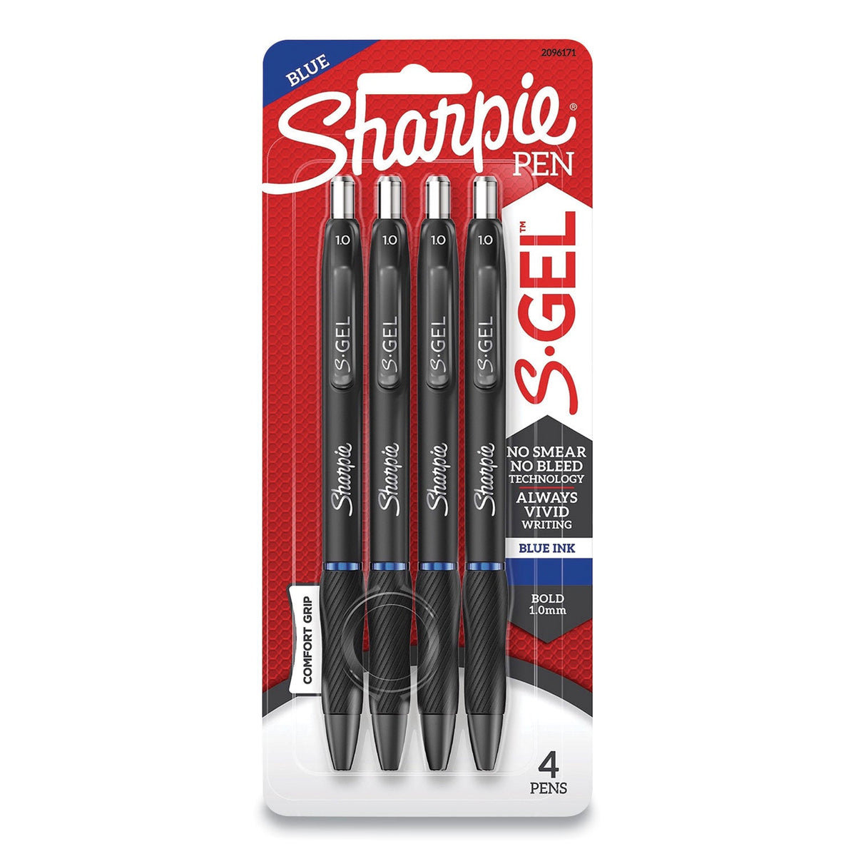 Medical Sharpie Sharpie S-Gel High-Performance Gel Pen, Retractable, Bold 1 mm, Blue I ...