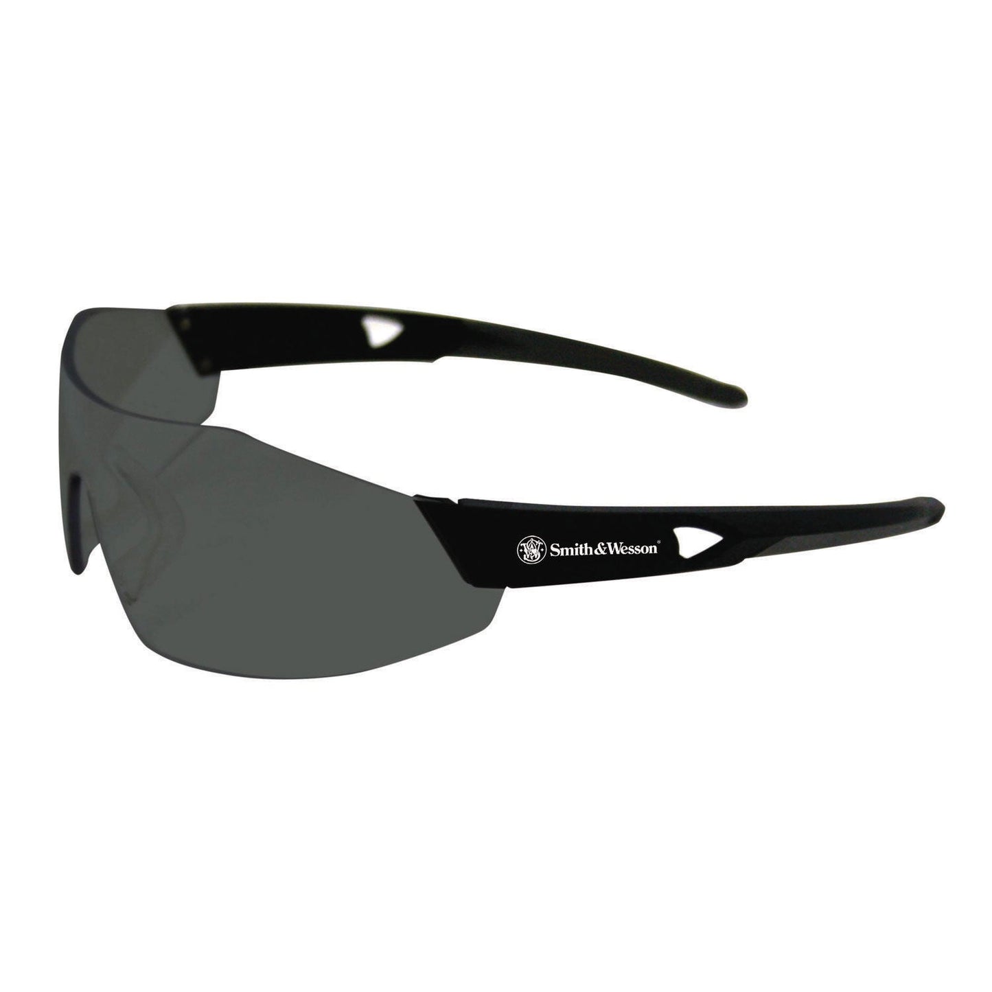 Smith & Wesson 44 Magnum Safety Glasses, Black Frame, Black Lens, 12/Box (KCC23453)