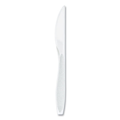 Solo Inc. Impress Heavyweight Full-Length Polystyrene Cutlery, Knife, White, 100/Box (SCCHSWKX0007BX)