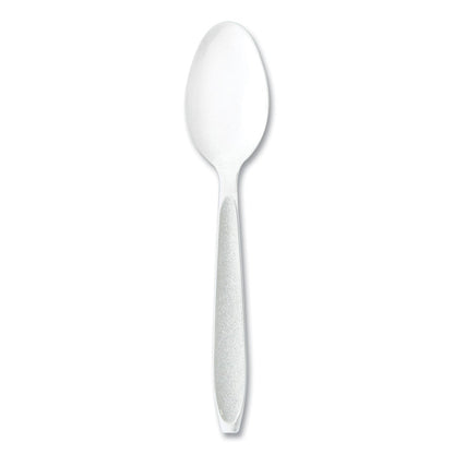 Solo Inc. Impress Heavyweight Full-Length Polystyrene Cutlery, Teaspoon, White, 100/Box (SCCHSWTX0007BX)