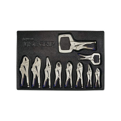 Stanley Bostitch® Fast Release™ Locking Pliers Set, 10 Pc, 11R, 6R, 10R, 10WR, 9LN, 7CR, 7R, 7WR, 6LN, 5W, Tray (586-IRHT82596)