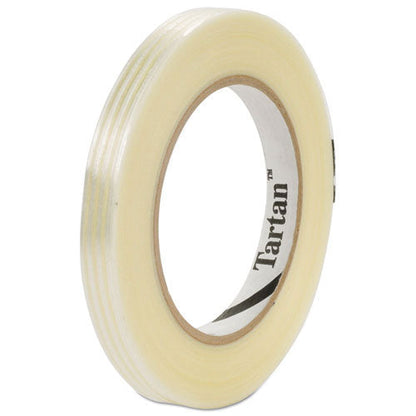 Tartan Filament Tape, 12 mm x 55 m, 3" Core, Clear, 72/Carton (MMM893412)