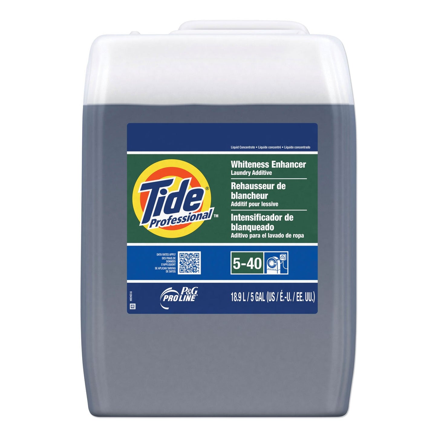 Tide Whiteness Enhancer Laundry Additive, 5 gal, Closed-Loop Container (PPL70676)