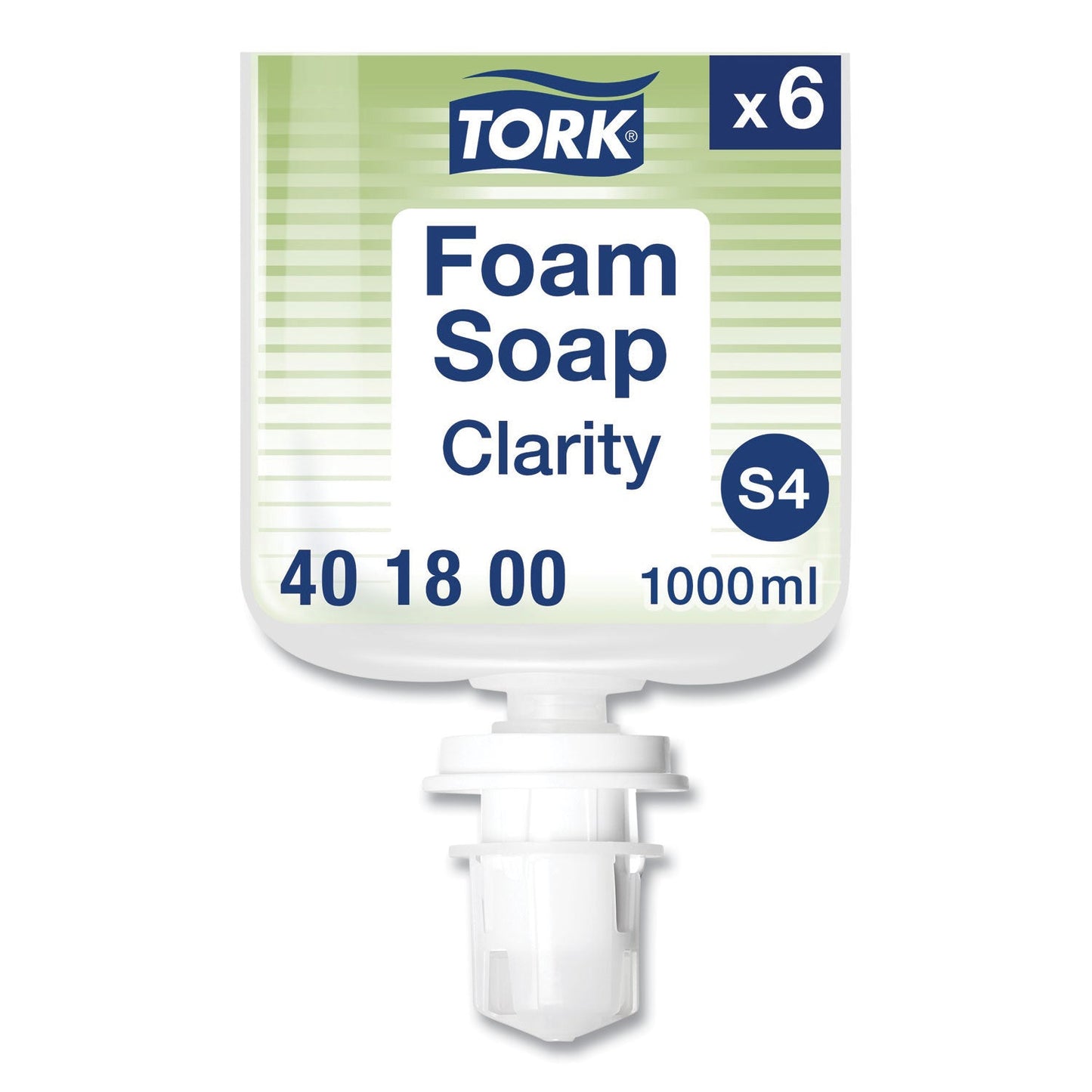 Tork Clarity Hand Soap, Unscented, 1 L Refill, Clear, 6/Carton (TRK401800)