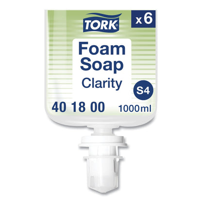 Tork Clarity Hand Soap, Unscented, 1 L Refill, Clear, 6/Carton (TRK401800)