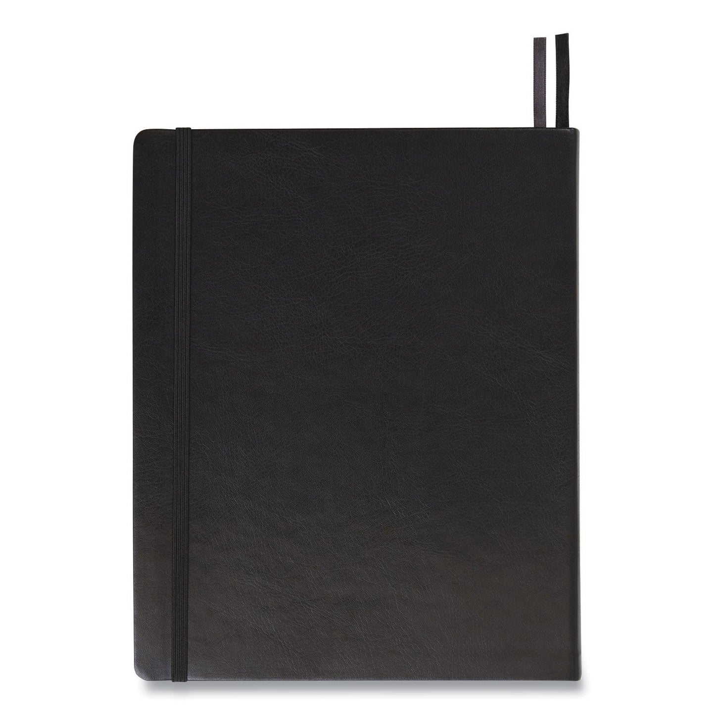 TRU RED Flexible-Cover Business Journal, Quadrille Rule, Black Cover, 8 x 10, 128 Sheets (TUD24377316)