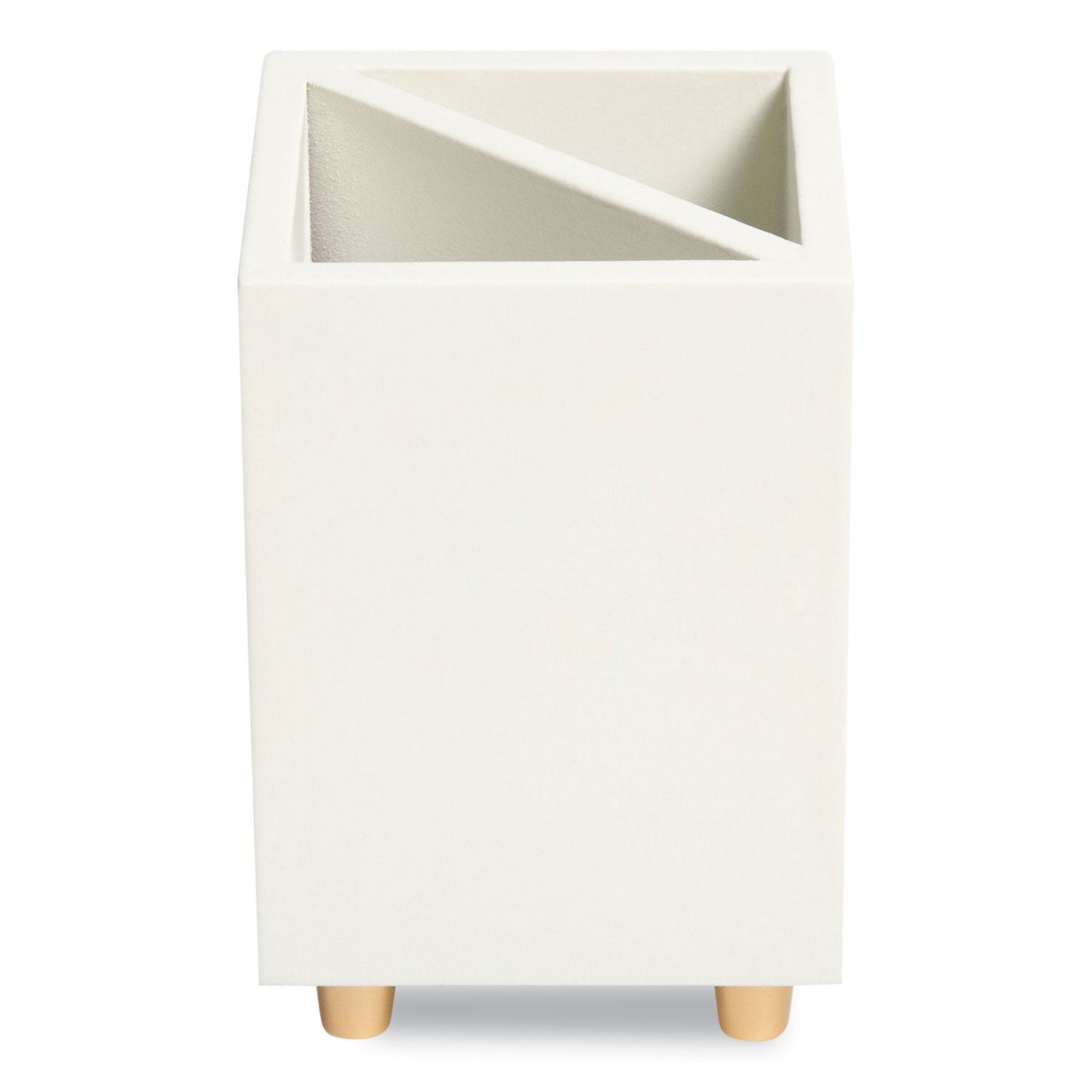 U Brands Juliet Pencil Cup, 3"w x 3"d x 4"h, White (UBR3466U0312)