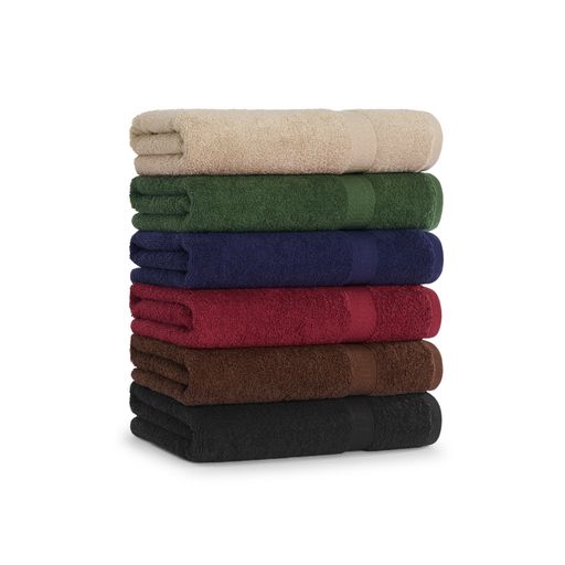 Hospeco® True Color Bath Towel 25x52 Navy, 24/Case (HOSBATH-NAVY)