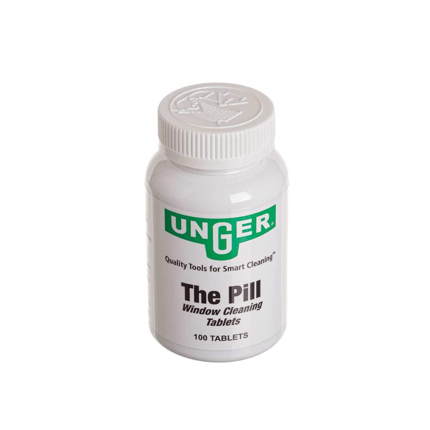 Unger Pill Window Cleaning Tablets, 100/Bottle, 12/Carton (UNGPLBTL)