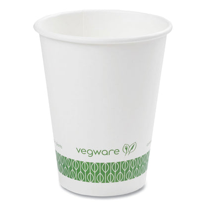 Vegware 89-Series Hot Cup, 12 oz, Green/White, 1,000/Carton (VEGLV12G)