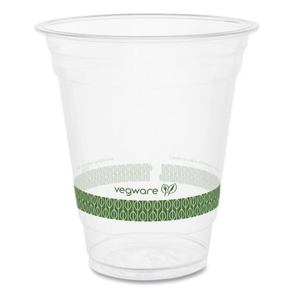 Vegware 96-Series Cold Cup, 12 oz, Clear/Green, 1,000/Carton (VEGR360YG)