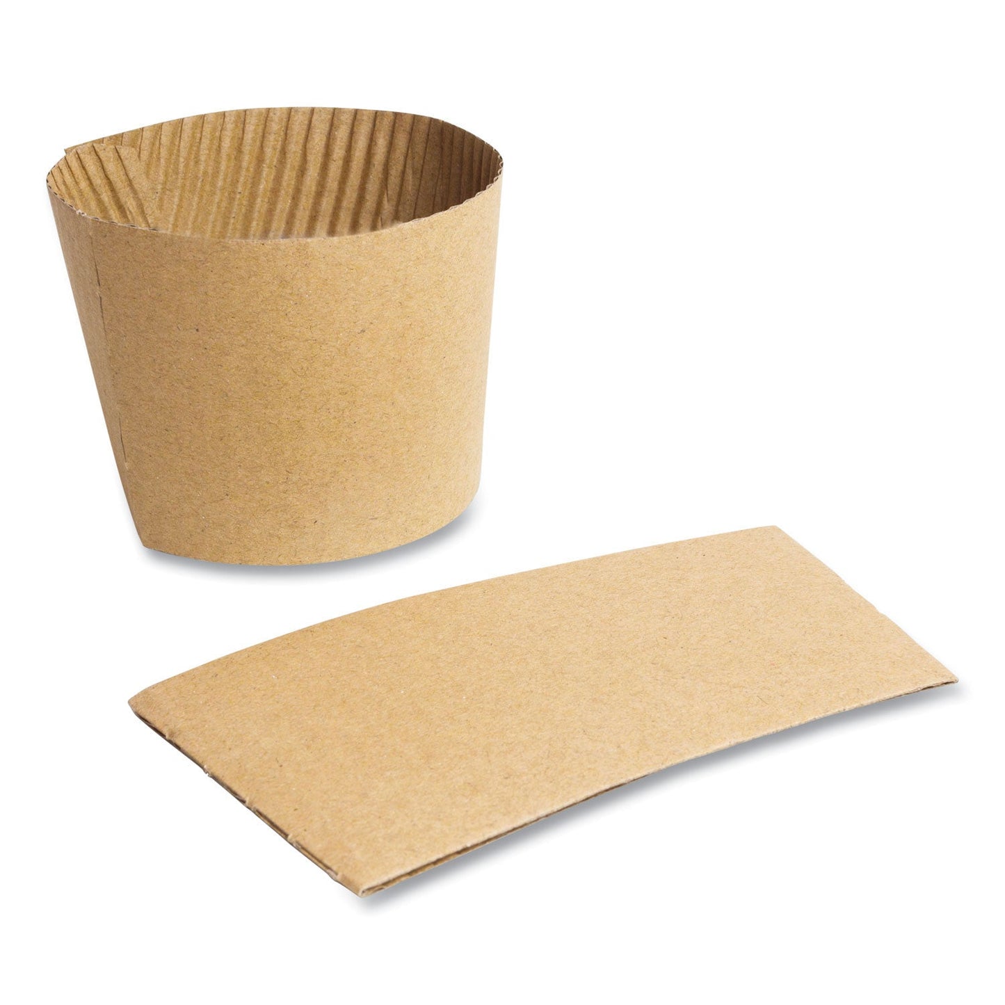 Vegware Kraft Hot Cup Sleeves, Fits Vegware 89-Series Hot Cups, Kraft, 1,000/Carton (VEGQ2)