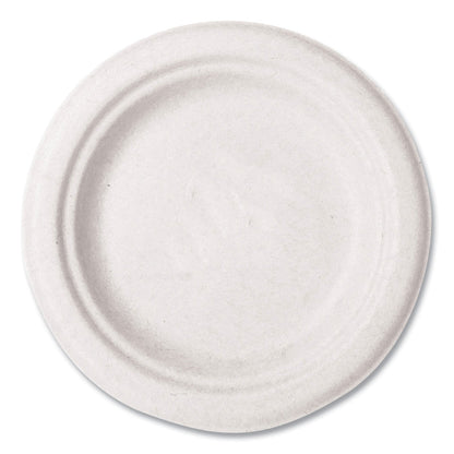Vegware Molded Fiber Tableware, Plate, 6" Diameter, White, 1,000/Carton (VEGWHBRG06)