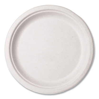 Vegware Molded Fiber Tableware, Plate, 10" Diameter, White, 500/Carton (VEGWHBRG10)
