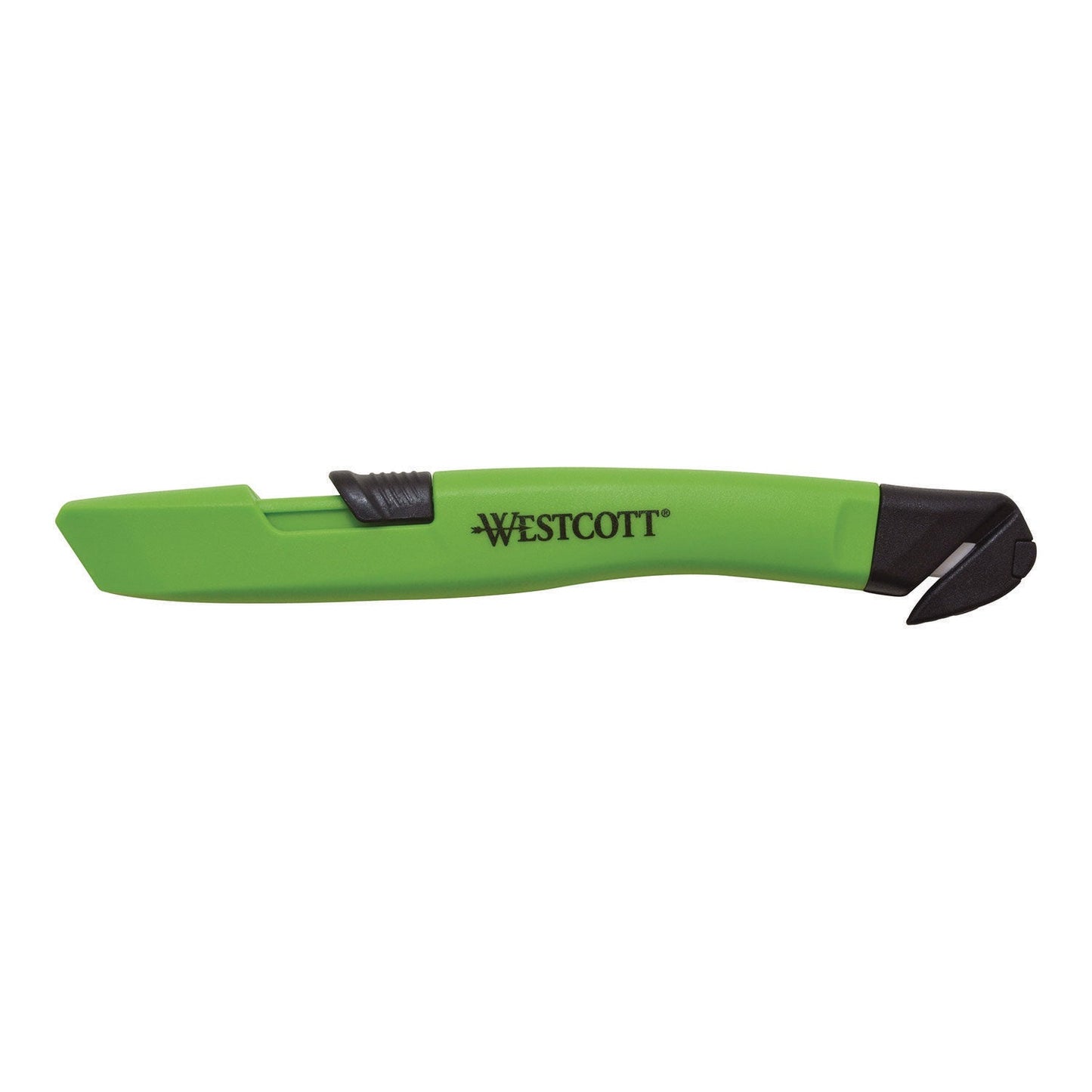 Westcott Safety Ceramic Blade Box Cutter, 0.5" Blade, 5.7" Plastic Handle, Green (ACM17969)