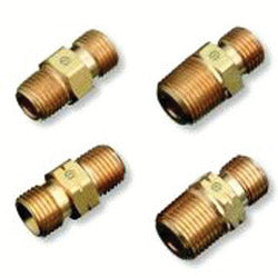 Western Enterprises Regulator Outlet Bushing, 200 psi, Brass, B-Size, 1/4 in (NPT) LH, Male, Acetylene/Fuel Gas (312-33)