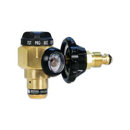 Western Enterprises VN Series HVAC Nitrogen-Purging Regulators/Flowmeter, Nitrogen, 650 psi, 25-35 CFH, 3000 psi (312-VN-650)