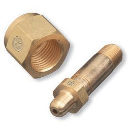 Western Enterprises Regulator Inlet Nipples, Corrosive Gas, 1/4"(NPT), 2", Stainless Steel, CGA-330 (312-SS-333)