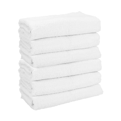 Arkwright Home Power Gym Bath Towel 22x44 White (6/Pack) (PNP-PWR-2244-6)
