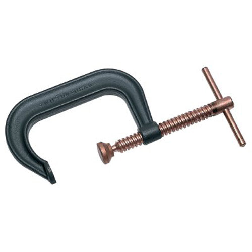 Wilton Spark-Duty™ 400P/400CS Hi-Vis C-Clamp, Sliding Pin, 2-1/2 in Throat Depth, Gray, 0 in to 3 in Opening (825-14229)