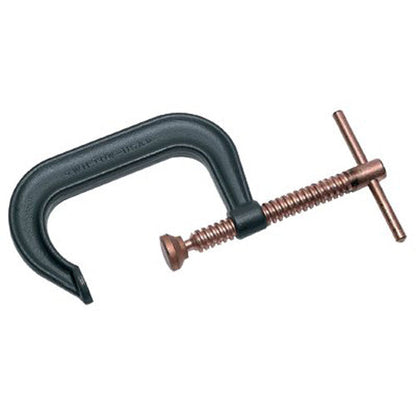 Wilton Spark-Duty™ 400P/400CS Hi-Vis C-Clamp, Sliding Pin, 2-1/2 in Throat Depth, Gray, 0 in to 3 in Opening (825-14229)