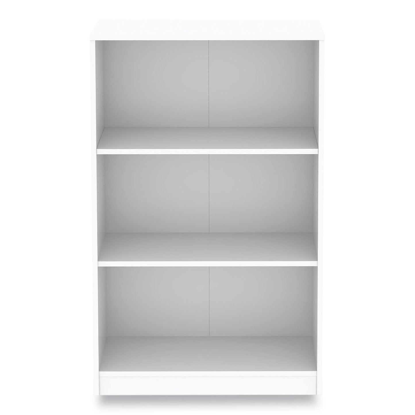 Workspace by Alera Three-Shelf Bookcase, 27.56" x 11.42" x 44.33", White (ALEWS281248WT)