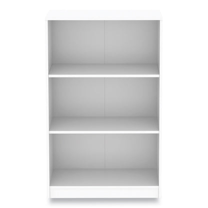 Workspace by Alera Three-Shelf Bookcase, 27.56" x 11.42" x 44.33", White (ALEWS281248WT)