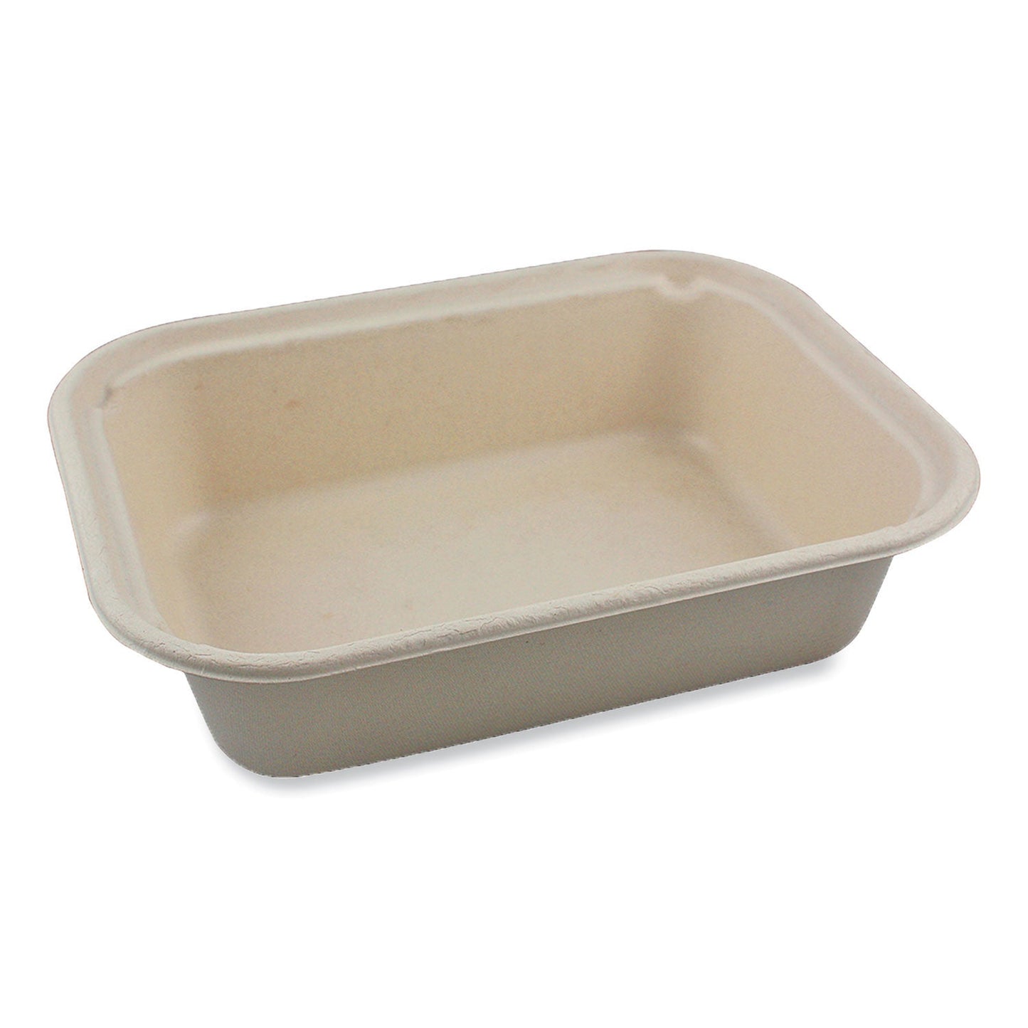 World Centric Fiber Containers, 60 oz, 7.5 x 9.8 x 2.7, Natural, Paper, 400/Carton (WORTRSC60LFP)