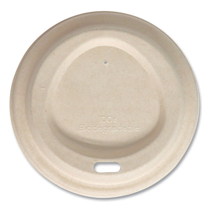 World Centric Fiber Lids for Cups, Fits 10 oz to 20 oz Cups, Natural, 1,000/Carton (WORCULFB12LF)