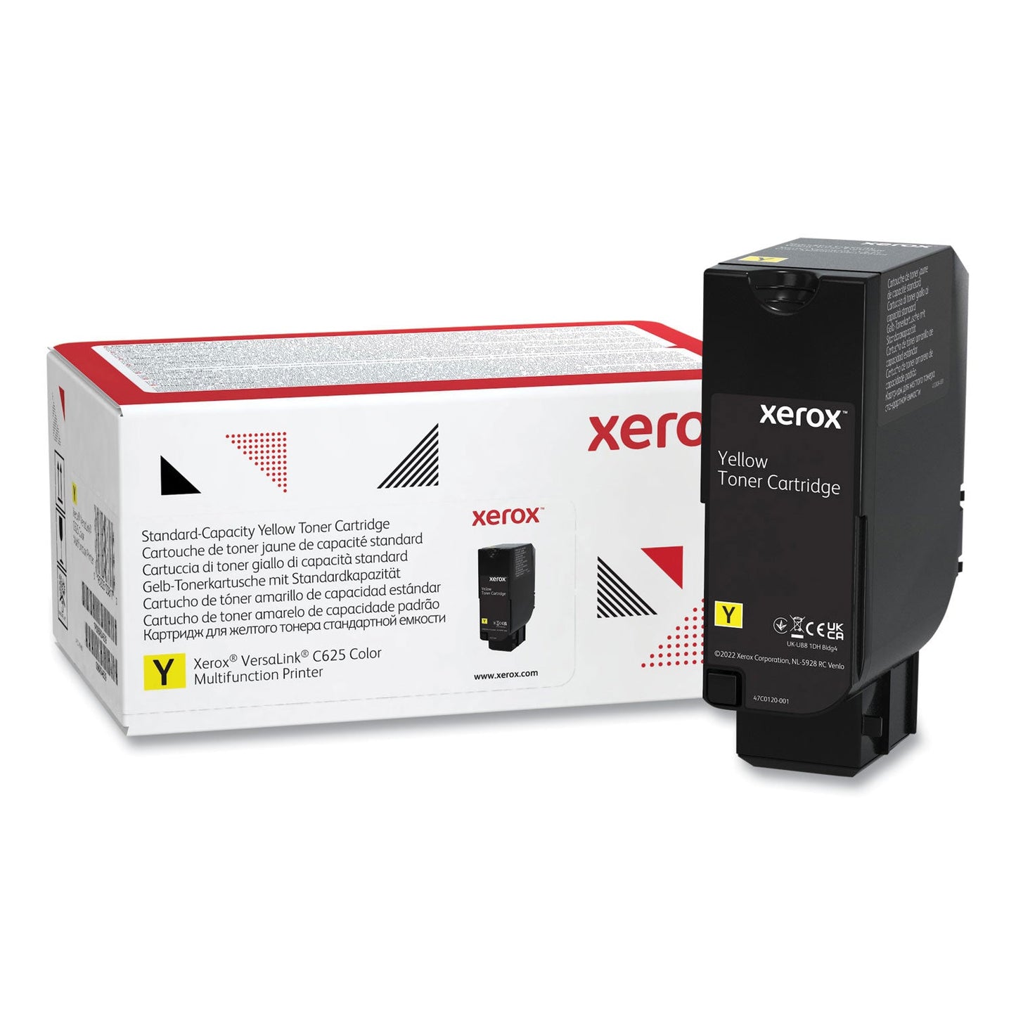Xerox 006R04619 Toner, 6,000 Page-Yield, Yellow (XER006R04619)